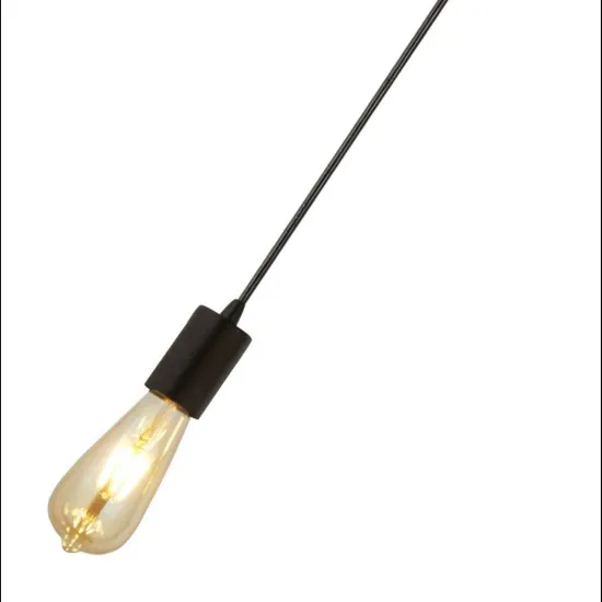 Searchlight Squiggle fekete függesztett lámpa (SL-9661BK) E27 1 izzós IP20