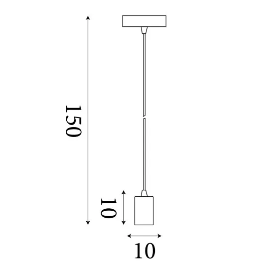 Searchlight Squiggle fekete függesztett lámpa (SL-9661BK) E27 1 izzós IP20