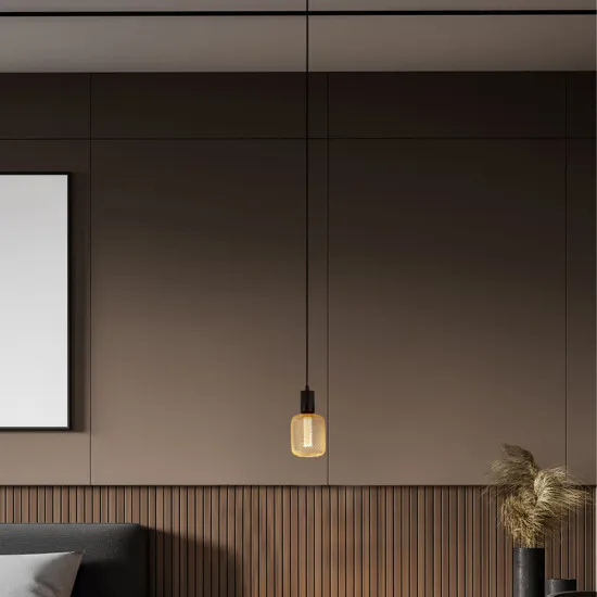 Searchlight Squiggle fekete függesztett lámpa (SL-9661BK) E27 1 izzós IP20