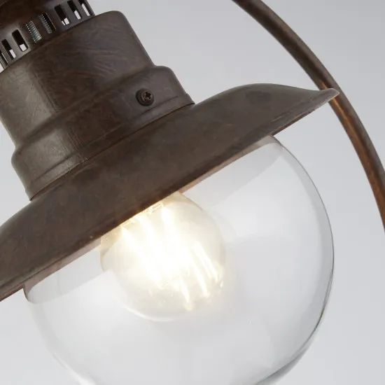 Searchlight Station barna kültéri állólámpa (SL-7655RU) E27 1 izzós IP44