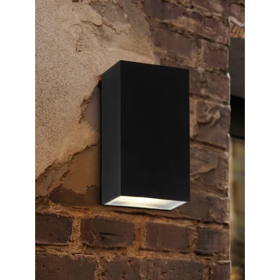 Searchlight Stirling fekete LED kültéri fali lámpa (SL-8852BK) LED 2 izzós IP44