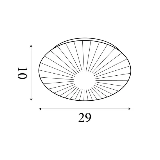 Searchlight Stripy fehér LED mennyezeti lámpa (SL-23381-30WH) LED 1 izzós IP20
