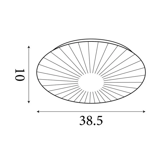 Searchlight Stripy fehér LED mennyezeti lámpa (SL-23381-40WH) LED 1 izzós IP20