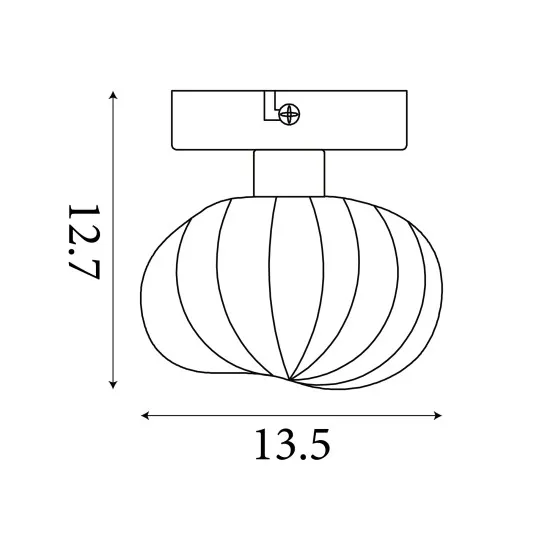 Searchlight Sunbeam fekete-borostyán fali lámpa (SL-24122-1BK) G9 1 izzós IP20
