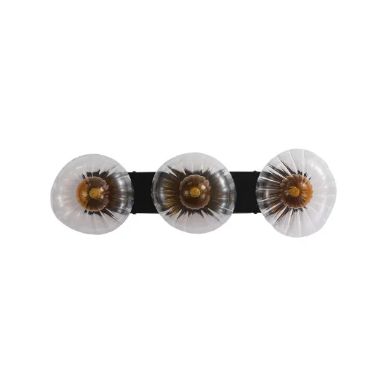 Searchlight Sunbeam fekete-borostyán fali lámpa (SL-24122-3BK) G9 3 izzós IP20