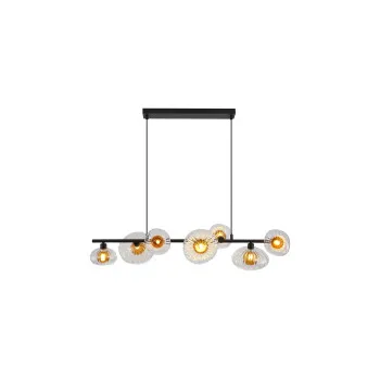 Searchlight Sunbeam fekete-borostyán függesztett lámpa (SL-24123-7BK) G9 7 izzós IP20