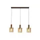 Searchlight Sweden mokka-borostyán függesztett lámpa (SL-88912-3MO) E27 3 izzós IP20