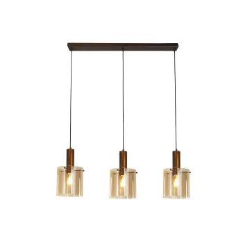Searchlight Sweden mokka-borostyán függesztett lámpa (SL-88912-3MO) E27 3 izzós IP20