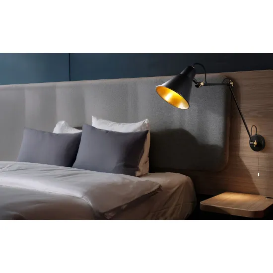 Searchlight WALL fekete fali lámpa (SL-7403BK) E27 1 izzós