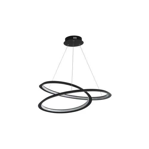 Searchlight Swirl II fekete-fehér LED függesztett lámpa (SL-51871-1BK) LED 1 izzós IP20