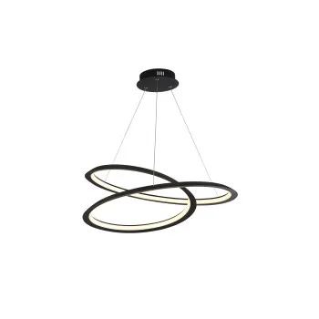 Searchlight Swirl II fekete-fehér LED függesztett lámpa (SL-51871-1BK) LED 1 izzós IP20