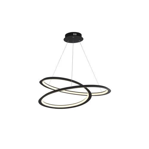 Searchlight Swirl II fekete-fehér LED függesztett lámpa (SL-51871-1BK) LED 1 izzós IP20