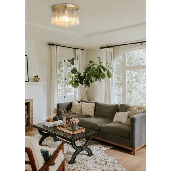 Searchlight Swizzle arany-pezsgő mennyezeti lámpa (SL-55620-320CP) E14 5 izzós IP20