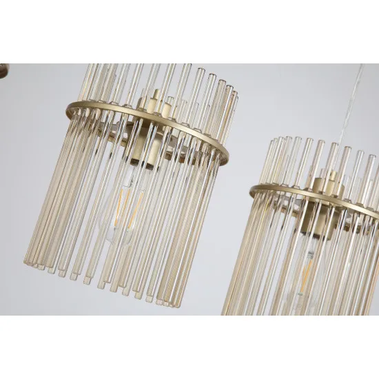 Searchlight Swizzle arany-pezsgő függesztett lámpa (SL-55620-4CP) E27 4 izzós IP20