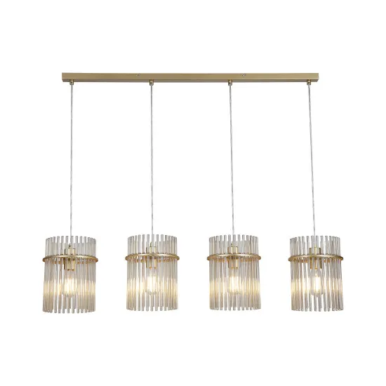 Searchlight Swizzle arany-pezsgő függesztett lámpa (SL-55620-4CP) E27 4 izzós IP20