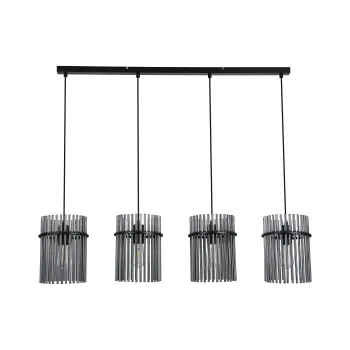 Searchlight Swizzle fekete-füstszínű függesztett lámpa (SL-55620-4SM) E27 4 izzós IP20