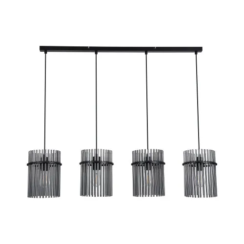 Searchlight Swizzle fekete-füstszínű függesztett lámpa (SL-55620-4SM) E27 4 izzós IP20