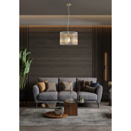 Searchlight Swizzle arany-pezsgő függesztett lámpa (SL-55621CP) E27 1 izzós IP20