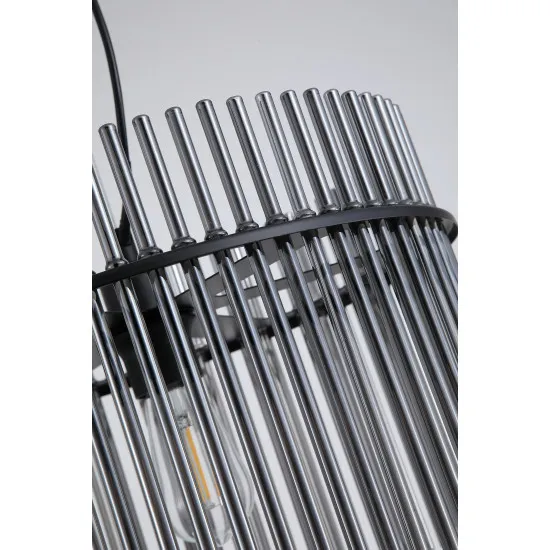 Searchlight Swizzle fekete-füstszínű függesztett lámpa (SL-55621SM) E27 1 izzós IP20