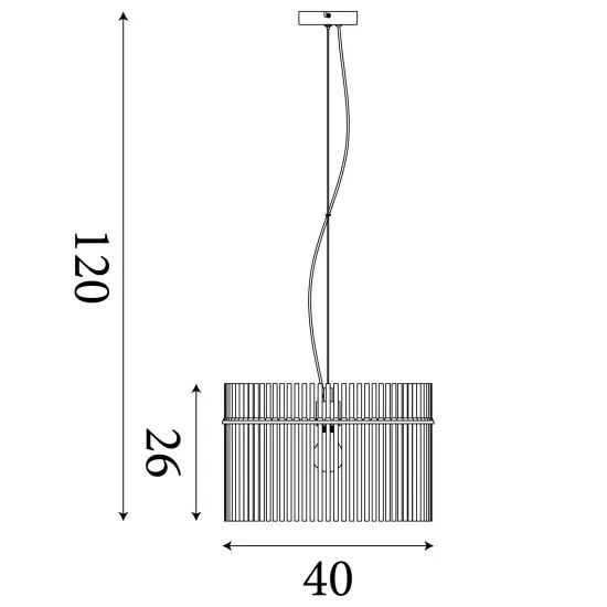 Searchlight Swizzle fekete-füstszínű függesztett lámpa (SL-55621SM) E27 1 izzós IP20