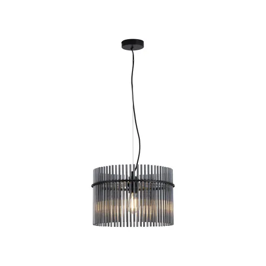 Searchlight Swizzle fekete-füstszínű függesztett lámpa (SL-55621SM) E27 1 izzós IP20