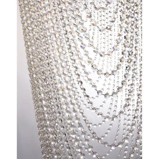 Searchlight Swoop sárgaréz-átlátszó függesztett lámpa (SL-10883-10SB) GU10 10 izzós IP20