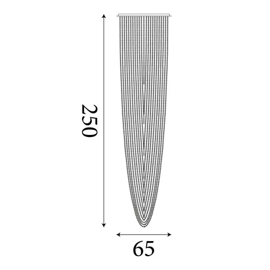 Searchlight Swoop sárgaréz-átlátszó függesztett lámpa (SL-10883-10SB) GU10 10 izzós IP20