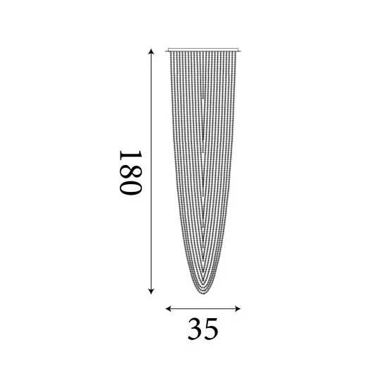 Searchlight Swoop sárgaréz-átlátszó függesztett lámpa (SL-10883-5SB) GU10 5 izzós IP20