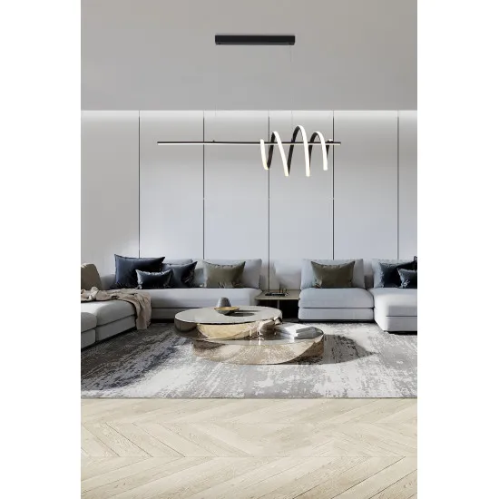 Searchlight Sword fekete LED függesztett lámpa (SL-22510BK) LED 1 izzós IP20