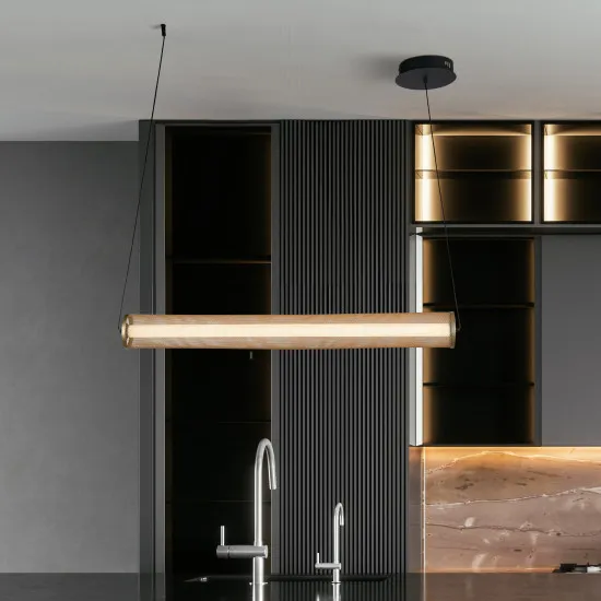 Searchlight Thread arany-fekete LED függesztett lámpa (SL-25151-1BK) LED 1 izzós IP20