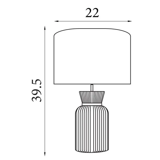 Searchlight Tia zöld-kék asztali lámpa (SL-66033EM) E14 1 izzós IP20
