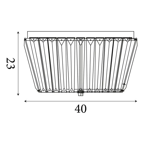 Searchlight Tiara króm-átlátszó mennyezeti lámpa (SL-2893-3CC) E27 3 izzós IP20