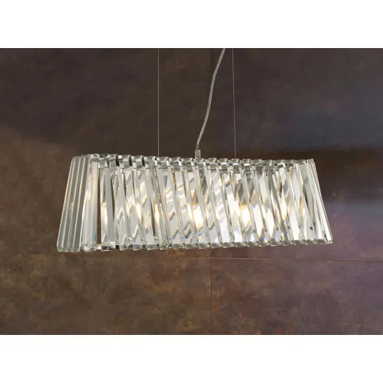 Searchlight Tiara króm-átlátszó függesztett lámpa (SL-2894-4CC) E14 4 izzós IP20