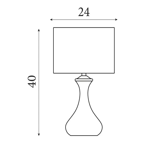 Searchlight Touch ezüst asztali lámpa (SL-2750SS) E14 1 izzós IP20