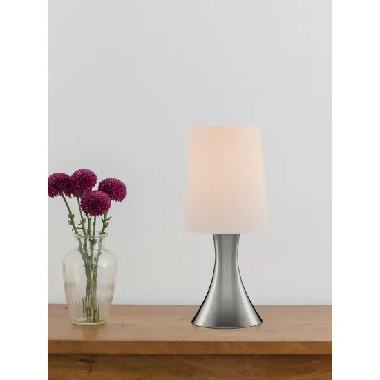 Searchlight Touch ezüst asztali lámpa (SL-3922SS) E14 1 izzós IP20