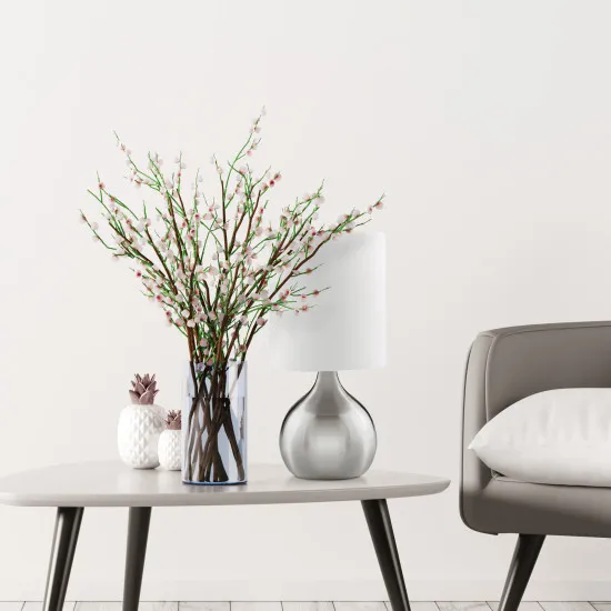 Searchlight Touch ezüst asztali lámpa (SL-3923SS) E14 1 izzós IP20