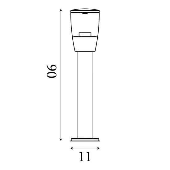 Searchlight Tucson szürke kültéri állólámpa (SL-0598-900GY) E27 1 izzós IP44