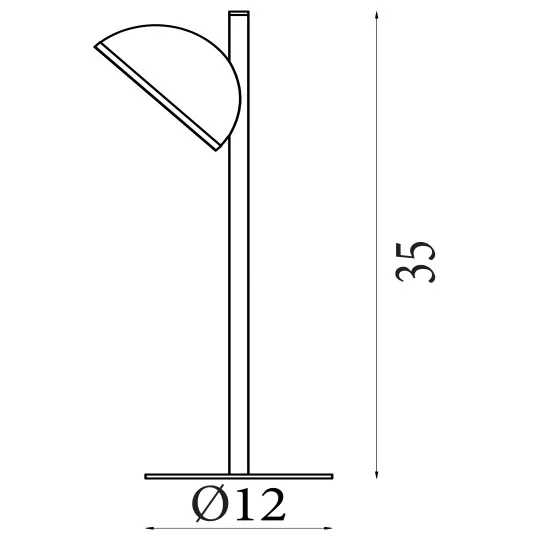 Searchlight Tully ezüst LED asztali lámpa (SL-7451-1SS) LED 1 izzós IP20