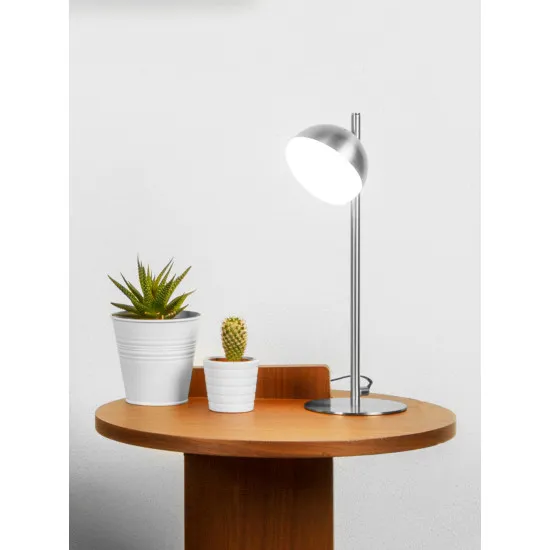 Searchlight Tully ezüst LED asztali lámpa (SL-7451-1SS) LED 1 izzós IP20