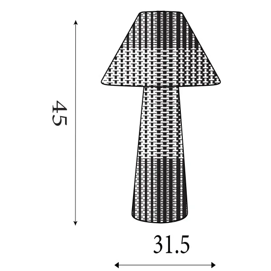 Searchlight Tulum natúr asztali lámpa (SL-83520) E27 1 izzós IP20