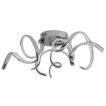 Searchlight Twirls króm LED mennyezeti lámpa (SL-9233-3CC) LED 3 izzós IP20