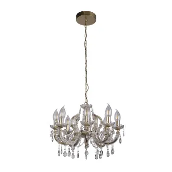 Searchlight Utah arany kültéri függesztett lámpa (SL-44761-8GO) E14 8 izzós IP65