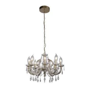 Searchlight Utah arany kültéri függesztett lámpa (SL-44761-8GO) E14 8 izzós IP65