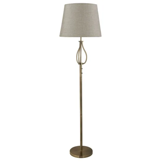 Searchlight Vegas sárgaréz LED állólámpa (SL-7485AB) E27+LED 1 izzós IP20