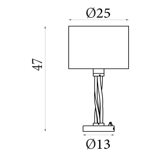 Searchlight Vegas ezüst LED asztali lámpa (SL-7564SS) E27+LED 1 izzós IP20