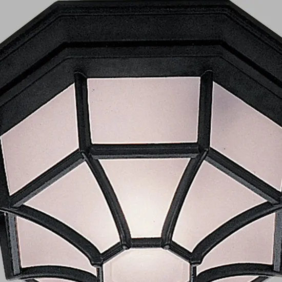 Searchlight Vermont fekete kültéri mennyezeti lámpa (SL-2942BK) E27 1 izzós IP54