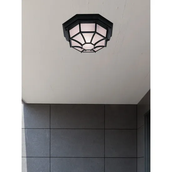 Searchlight Vermont fekete kültéri mennyezeti lámpa (SL-2942BK) E27 1 izzós IP54