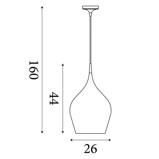 Searchlight Vibrant zöld függesztett lámpa (SL-6461-26GR) E27 1 izzós IP20
