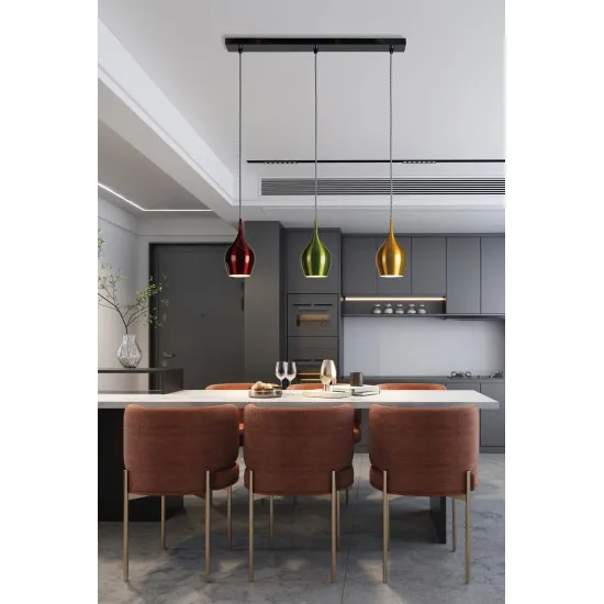 Searchlight Vibrant színes függesztett lámpa (SL-6463-3) E14 3 izzós IP20