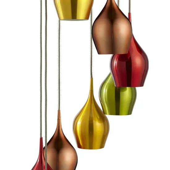 Searchlight Vibrant színes függesztett lámpa (SL-6468-8) E14 8 izzós